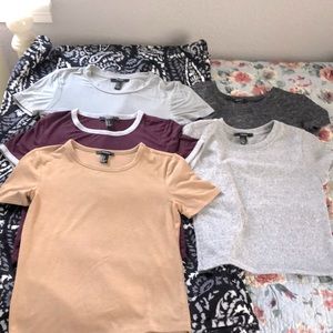 FIVE forever 21 basic tees